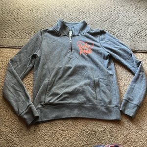 Pink Victoria’s Secret half zip sweatshirt